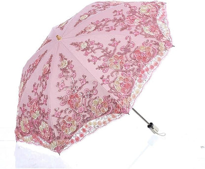 Honeystore Flower Lace Parasols for Wedding Party Lace Bridal Umbrella
