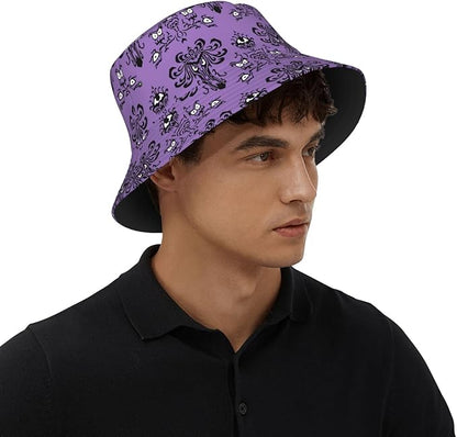 Psychedelic Bucket Hat Fisherman Cap for Women Men, Trippy Art Casual Travel Beach Sun Hats for Summer