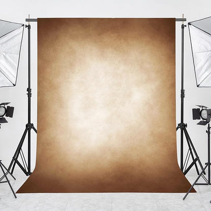 Abstract Latte Brown Professional Photography Backdrop for Adult Portrait Photo Props Booth Background Photoshoot Studio with Thick Ployester Fabric Roller Pocket on Top (8x10 ft)