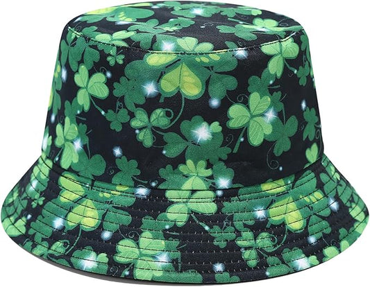 Bucket Hat for Women Men, Cotton Reversible Double Side Wear Sun Hats Beach Fisherman Hat