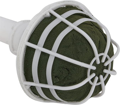 SEHOI 12 Pack Foam Bouquet Holders, Foam Floral Handle Bouquet Holders, Floral Arrangement Foam Bouquet Handle Holder for Artificial Fresh Flowers, Wedding Supplies, Decoration, 3.2 x 7 Inches