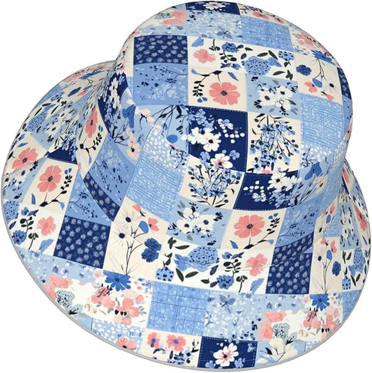 Bucket Hat Double-Side-Wear Reversible Sun Hat Beach Travel Hiking for Women Men