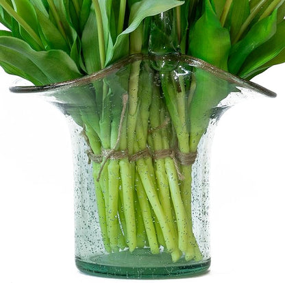 40pcs Artificial Tulips Flowers, Real Touch Latex Bouquet, Fake Tulips for Office Wedding Party Home Kitchen Garden Decoration-B Champagne