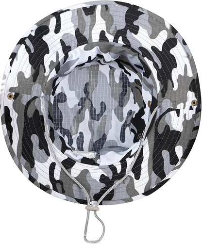 Sun Hats for Men Women Boonie Hat UPF 50+ Bucket Hat Wide Brim UV Protection Fishing Hiking Safari Outdoor Hats