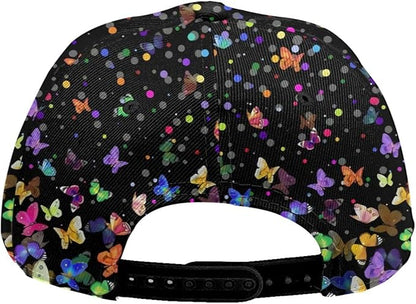 Pastel Cornflowers Floral Baseball Cap Dad Hats All-Over Print Fashion Accessory 100% Polyester Adjusts to Fit Most
