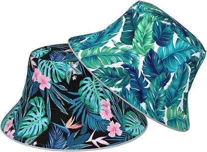 Hat Reversible Fisherman Hats Double Sided Wearing for Women Men Boys Girls