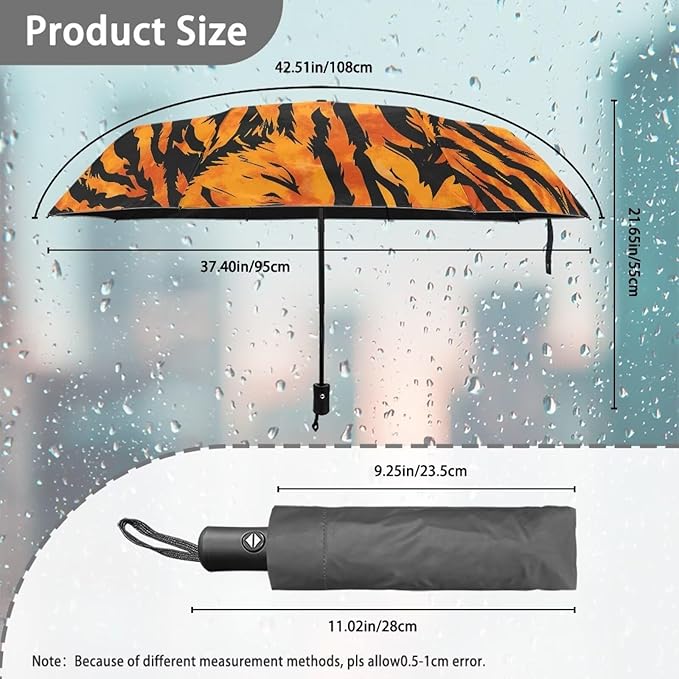 Umbrellas for Rain Lightweight Travel Umbrella 42" Canopy UV Protection Sun Umbrella Windproof Compact Umbrellas
