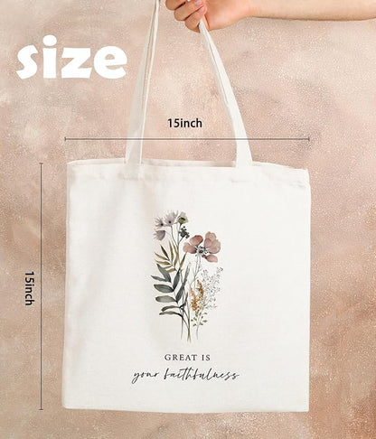 Christian Tote Bag, Christian tote Bag for Women, Bible tote bag, Bible Tote Bags for Women, Foral Tote Bag