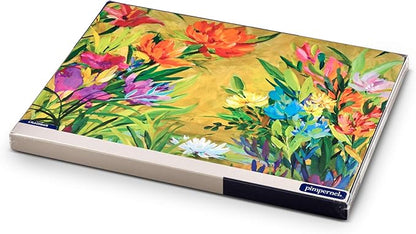 Pimpernel Floral Collection Dining Set – (15.7" x 11.7") Placemats & Coasters Featuring Colorful Botanical Art Prints, Heat & Stain Resistant Cork-Backed Boards with Lacquer Surface Protection