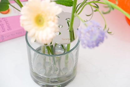 Ikebana Vase – Basic Flower, Stainless Steel Stand, Luxury Modern Decorative Vase for Home, Table Centerpiece, Office