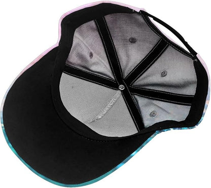 Pastel Cornflowers Floral Baseball Cap Dad Hats All-Over Print Fashion Accessory 100% Polyester Adjusts to Fit Most