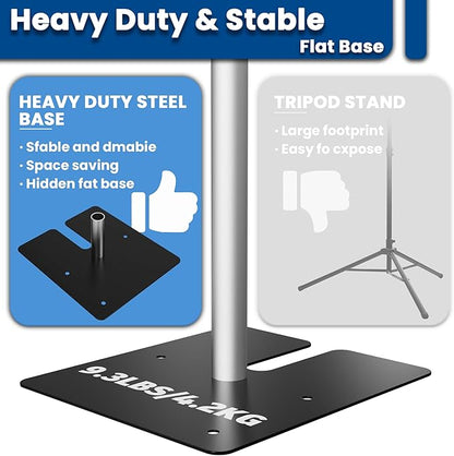 Adjustable Backdrop Stand Heavy Duty 5–8 ft (1.5–2.4 m), Aluminum Alloy + Iron, Stable & Assembly-Friendly Display Stand for Flower Wall, Photo Booth, Weddings & Events