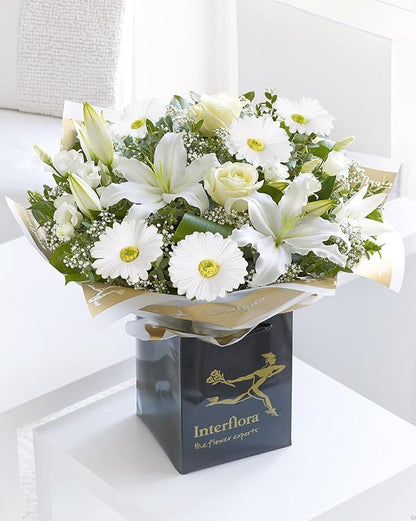 IPOPU Gerbera Daisy Artificial Flowers,20PCS White Daisy Artificial Flowers Fake Daisies for Wedding Party Office Home Decorations(White)