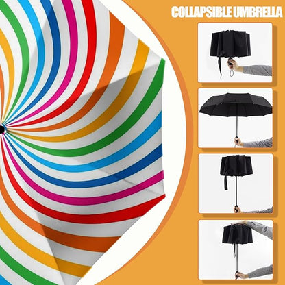 Small Compact Travel Automatic Folding Umbrella for Women, Portable Lightweight, Rain, Wind, UV Sun Shade
