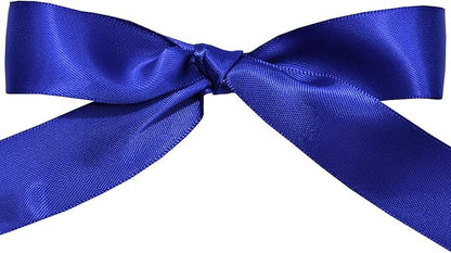Morex Ribbon Double Face Satin Ribbon 7/8" X 50 YD Cobalt Ribbon for Gift Wrapping, Birthday Gift Cards, Satin Dress for Women, Silk Ribbons for Crafts, Wedding Gifts for Couple