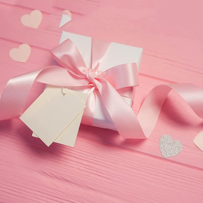 LIUYAXI Light Pink Satin Ribbon, Double Faced 1/2" X Continuous 25 Yards Ribbons Perfect for Gift Wrapping Bows Bouquet Wedding Craft and More
