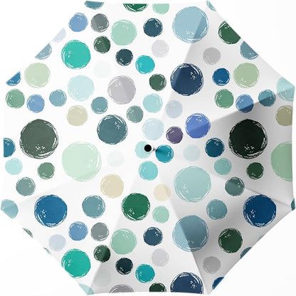 Small Compact Travel Automatic Folding Umbrella for Women, Portable Lightweight, Rain, Wind, UV Sun Shade