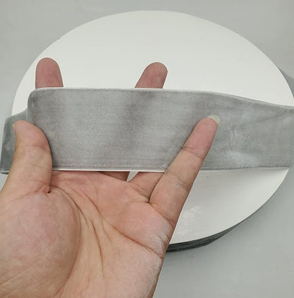 10 Yards Velvet Ribbon Spool (Gray, 2")