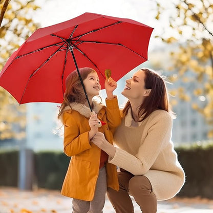 Cute Duck Handle Umbrella - Compact Travel Yellow Duck Head Umbrella for Adults and Girls
