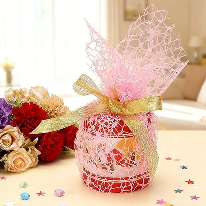 42cm*5Yards Papel Coreano para Flores, White Korean Wrapping Paper, Pearl Mesh Floral Wrapping Paper(Pure White)