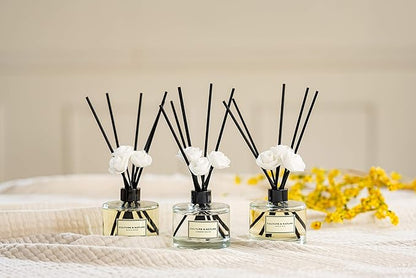 CULTURE & NATURE Reed Diffuser Set 6.7oz (200ml) Musky Sage Scented Diffuser with Sticks Home Fragrance Reed Diffuser for Bathroom Shelf Decor