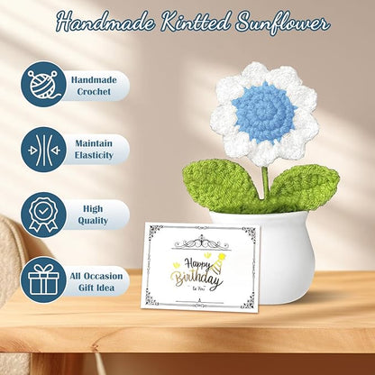 Christmas Birthday Gifts for Teen Girls,Women, Her, Happy Birthday Gift Baskets for Girls Best Friend Sister, Unique Woman Gifts Box for Daughter Girlfriends,14pcs Myosotis Teenage Gift Set(Blue)