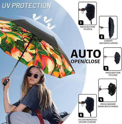 SY COMPACT Travel Umbrella Windproof Automatic Umbrellas Small Compact UV Sun Protection Factory Outlet Umbrella