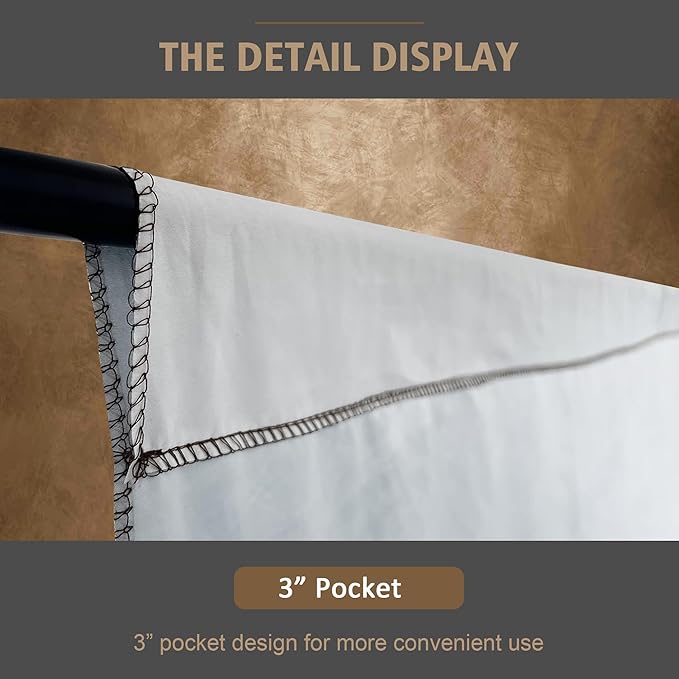 Abstract Professional Photography Backdrop for Portrait Photo Props Booth Background Photoshoot Studio with Polyester Fabric Roller Pocket on Top(6x8ft, Dark Brown,No Stand)