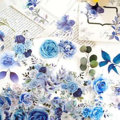 600 Pcs Natural Botanical Flower Stickers, Wildflower Stickers for Scrapbooking Junk Journal Notebook Diary Planner Letter Envelope Water Bottle Phone Case Craft Decoration (Set of 6)