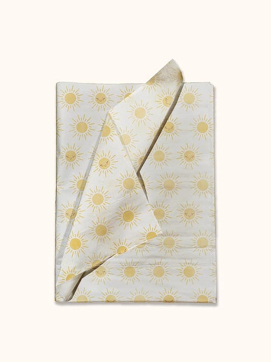 Pro Supply Global Suns Printed Tissue Paper for Gift Bags or Boxes and Wrapping - Summer Sunshine Bulk Decorative Art Tissue Paper for Packaging and Gifting | 24 Sheets 20" x 30"