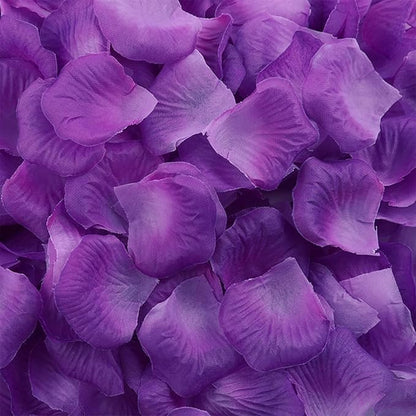3300 PCS Artificial Fake Rose Petals,Flower Petals,Romantic Nightfor Her/Him Set,Wedding, Engagement, Party, in Bulk Flower Decorations（Purple）