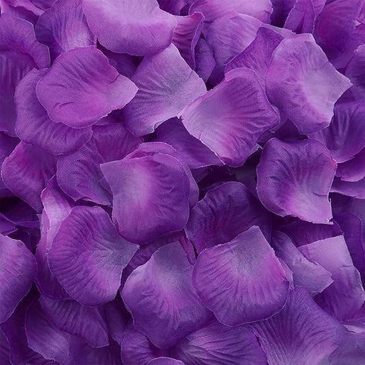 3300 PCS Artificial Fake Rose Petals,Flower Petals,Romantic Nightfor Her/Him Set,Wedding, Engagement, Party, in Bulk Flower Decorations（Purple）