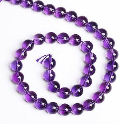 6MM 60PCS Natural Stone Clean Amethyst 3A Grade Crystal Loose Beads for Jewelry Making DIY Bracelet