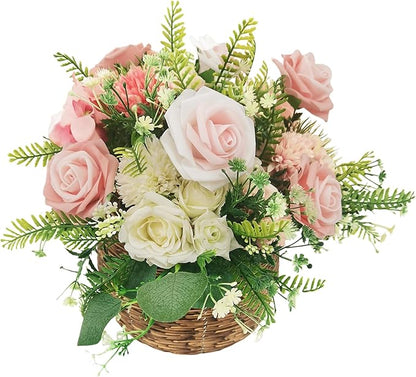 Artificial Flowers 25pcs Roses, Shade of Peach Foam Fake Rose Faux Flower for DIY Wedding Bouquets Bridal Shower Centerpieces Floral Arrangements Party Tables Home Decorations