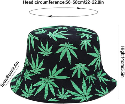 XYIYI Cute Bucket Hat Beach Fisherman Hats for Women, Reversible Double-Side-Wear