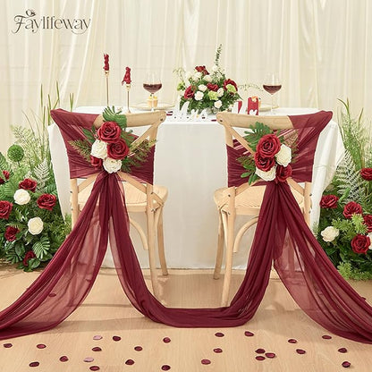 20PCS Artificial Dark Red Roses, 3.9'' Silk Flower Head Fake Red Rose with Long Stems, Realistic Faux Roses Bouquet for Mother's Day DIY Wedding Home Party Office Decoration
