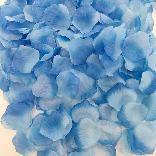 Separated Artificial Rose Petals,Gradient Blue,1000