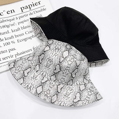 XYIYI Cute Bucket Hat Beach Fisherman Hats for Women, Reversible Double-Side-Wear
