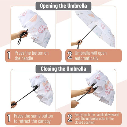 Mr. Pen- Windproof Travel Umbrella, Automatic Umbrellas for Rain, Compact