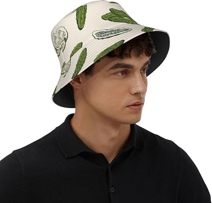 Funny Bucket Hat for Men Women Fashion Unisex Fishing Hat Fisherman Sun Caps Headwear for Outdoor Summer Travel Hiking Beach