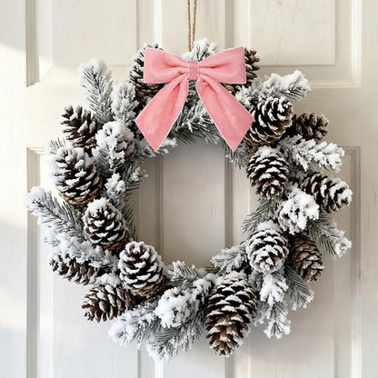 30 Pcs Velvet Ribbon Bows 5" x 4" Pre Tied Christmas Velvet Bows with Twist Tie for Gift Packaging Christmas Tree Wreaths Door Windows Wedding Party Decoration(Morandi Color)