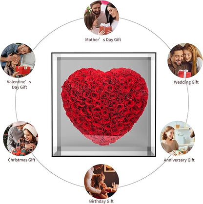 JoyFlower About 140pcs Preserved Roses Gift, Real Eternal Roses for Mom, Long Lasting Forever Flowers with Gift Box for Girlfriend Wife in Valentines Day Birthday Wedding Anniversary
