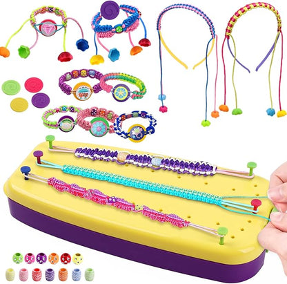 Bracelet Making Kit for Girls 6-12, Friendship Bracelet Beads Elastic String DIY Arts & Crafts Bulk Toy Set, Jewelry Maker Tool, Popular Christmas Birthday Gifts for Kids Ages 7 8 9 10 11 (169PCS)