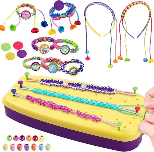 Bracelet Making Kit for Girls 6-12, Friendship Bracelet Beads Elastic String DIY Arts & Crafts Bulk Toy Set, Jewelry Maker Tool, Popular Christmas Birthday Gifts for Kids Ages 7 8 9 10 11 (169PCS)