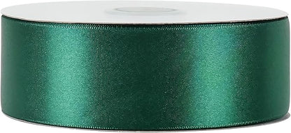 MEEDEE Dark Green Satin Ribbon - 1-1/2 inch Double Faced, Perfect for Christmas Tree, Wreaths, Weddings, Flower Bouquets