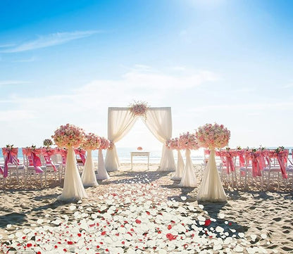 Ouddy Decor 3000 Pcs Rose Petals Artificial Flowers for Valentine's Wedding Decor Romantic Night Bridal Party Home Decorations, Ivory