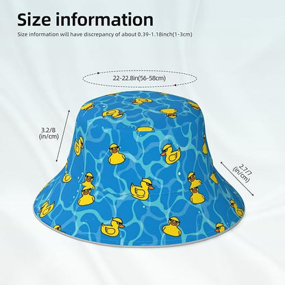 Hat Reversible Fisherman Hats Double Sided Wearing for Women Men Boys Girls