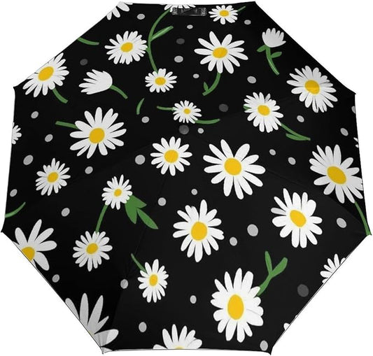 Fashion 3 Fold Sunny Rain Sunscreen Umbrella Portable Automatic Umbrella