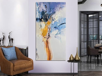 Ardemy Abstract Wall Art Large Bedroom Canvas Wall Decor Living Room Modern Textured Pictures Paintings Artwork for Walls Kitchen Dining Room Home Office Bathroom, 40"x20"