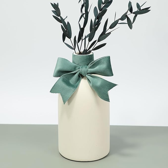 Sage Green Velvet Ribbon, 1-1/2 inch Wide Handmade Fabric Ribbons for Christmas Decor, Flower Bouquet, Wedding Decoration, Baby Shower, 2 Rolls